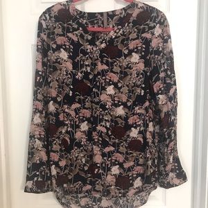 Multi-colored floral blouse